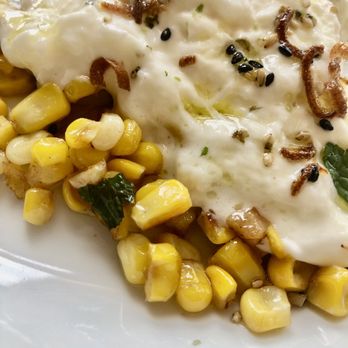 Marigold - Burrata and Roasted Corn - French Near Me - Lyons, Colorado