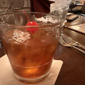 Texas Club - Smokey & the Bandit, a whiskey cocktail. 5/4/2024 - Steakhouses Near Me - Ruidoso, New Mexico