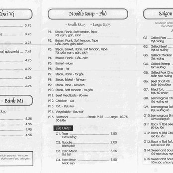 Saigon Pho & Grill - Takeout Menu Back - Vietnamese Near Me - Monroe, Washington Saigon Pho & Grill - Takeout Menu Back - Vietnamese Near Me - Monroe, Washington