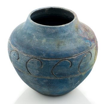 Michael Gorman Gallery - "Waves" [1999] by Michael Gorman 2nd Place - 1999 Sedona Fine Arts Festival Ceramic Vessel featured in Taos Magazine (August 2018) - Art Galleries Near Me - Taos, New Mexico