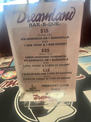 Menu photo 6 Dreamland BBQ Birmingham, AL