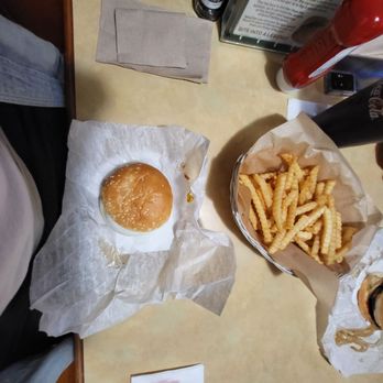 Redamak's - Hamburger and fries with Red Cream Soda - Burgers Near Me - New Buffalo, Michigan