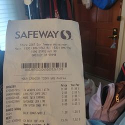 Safeway - May 26 2026 receipt