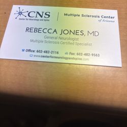 Center for Neurology and Spine - Business card