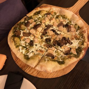 Olive Pit Grill -  Brea - Pesto chicken flatbread pizza - Greek Near Me - Brea, California
