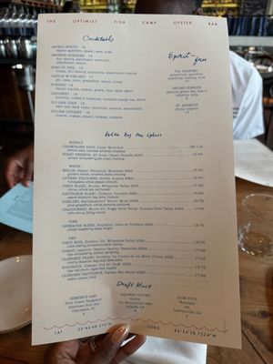 Menu photo 2 The Optimist Atlanta, GA
