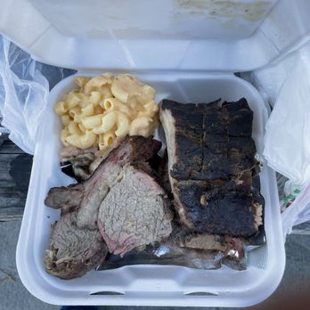Bo Daddy’s BBQ - Three meat combo with mac & cheese - Barbeque Near Me - Los Angeles, California