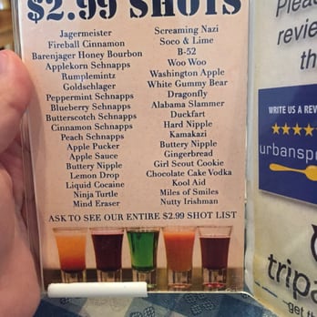 Das Boot Camp Restaurant & Bar - Shots. So many shots... - German Near Me - Norman, Oklahoma Das Boot Camp Restaurant & Bar - Shots. So many shots... - German Near Me - Norman, Oklahoma