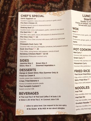 Menu photo 5 River Thai New York, NY