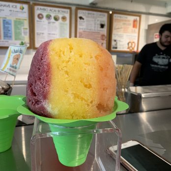 Breakwall Shave Ice - Açaí, passion fruit, and guava-strawberry. - Shaved Ice Near Me - Lahaina, Hawaii Breakwall Shave Ice - Açaí, passion fruit, and guava-strawberry. - Shaved Ice Near Me - Lahaina, Hawaii