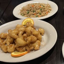 Gluten Free Orange Chicken and GF Fried Rice
