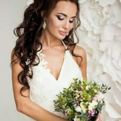 Rita  At All In One Hair Salon - My beautiful June bride.  Hair by Tina   Makeup  BY RITA    Done On location.