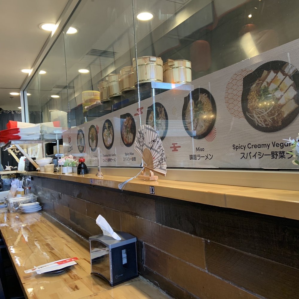 Oozu Ramen Bar - a view of the counter - Ramen Near Me - Champaign, Illinois