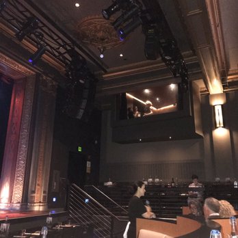 The Triple Door - There are three or four "box seats" behind glass with great views - Asian Fusion Near Me - Seattle, Washington