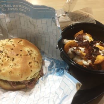 Arby's - Medium Beef & Cheddar sandwich and Loaded Curly Fries. - Fast Food Near Me - San Diego, California