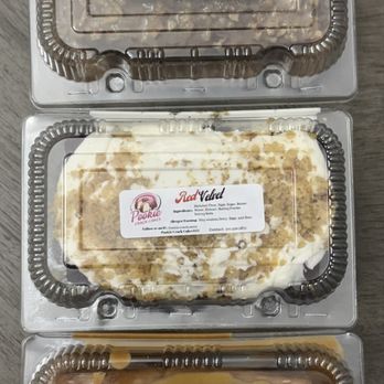 Pookie Crack Cakes - My cakes, minus peach cobbler. That is wrapped separately. - Bakeries Near Me - Chicago, Illinois