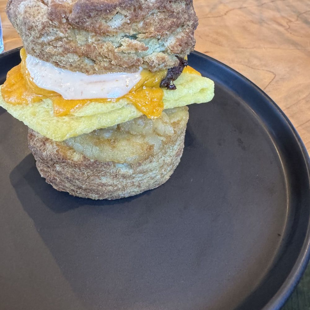Witness Coffee Roasters - Vegan breakfast sandwich on biscuit - Coffee & Tea Near Me - Eureka, California Witness Coffee Roasters - Vegan breakfast sandwich on biscuit - Coffee & Tea Near Me - Eureka, California