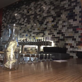 Watershed - Cassette backdrop for the taps and bar - German Near Me - Houston, Texas