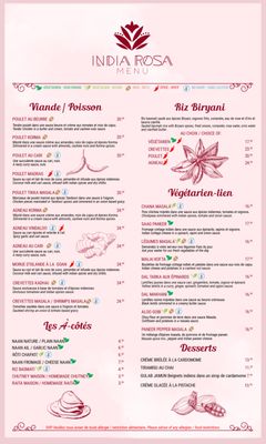 Menu photo 3 India Rosa Montreal, QC