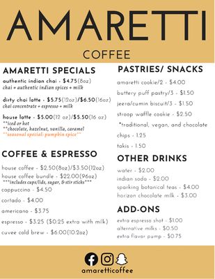 Menu photo 6 Amaretti Coffee San Antonio, TX
