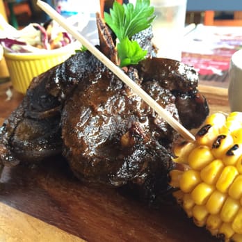 Bamboula - Jerk lamb, roast corn, slaw, and sweet potato fries - Caribbean Near Me - London, XGL