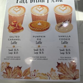 Main St. Market - Fall Drink Menu - Jewelry Near Me - Glen Williams, Ontario