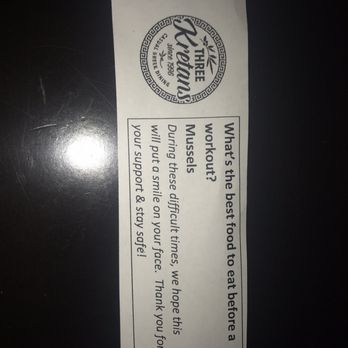 Three Kretans - a ticket for a restaurant - Greek Near Me - Kitchener, Ontario Three Kretans - a ticket for a restaurant - Greek Near Me - Kitchener, Ontario
