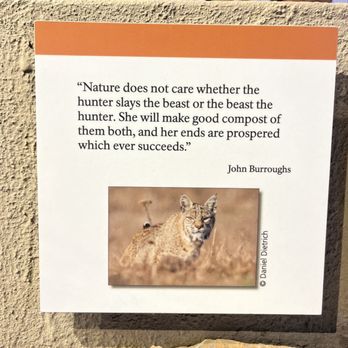 Bear Valley Visitor Center - Really cool quote in the educational area - Visitor Centers Near Me - Point Reyes Station, California