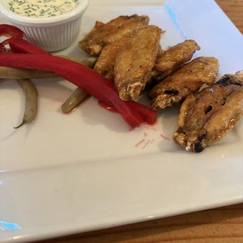 The Grange - Chicken wings. Quite bland. You could taste honey and soy sauce, but there should be more flavor, and less water in the sauce. - American Near Me - Duvall, Washington The Grange - Chicken wings. Quite bland. You could taste honey and soy sauce, but there should be more flavor, and less water in the sauce. - American Near Me - Duvall, Washington