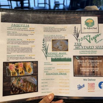 The Mustard Seed - Menu - Vegan Near Me - Cerritos, California The Mustard Seed - Menu - Vegan Near Me - Cerritos, California
