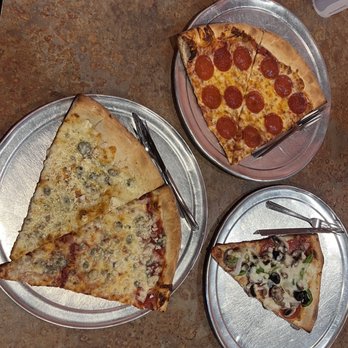 Moon River Pizza - One Gorgonzola red sauce, and one white. The special and pepperoni - Pizza Near Me - Jacksonville, Florida