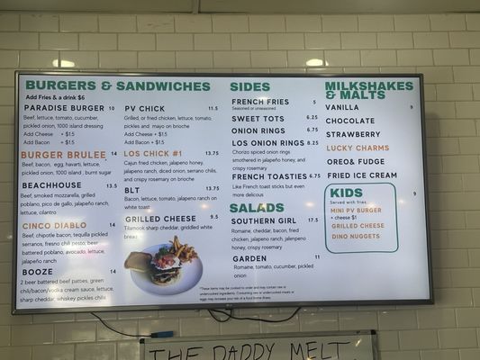 Menu photo 1 Paradise Valley Burger Scottsdale, AZ Menu photo 1 Paradise Valley Burger Scottsdale, AZ