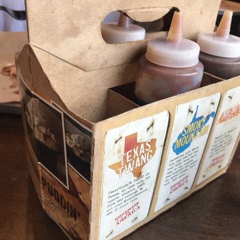 Mission BBQ - 6 different sauces plus a garlic based one for the true North Carolinians :-) - Southern Near Me - Charlottesville, Virginia