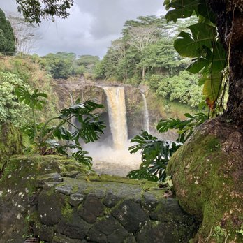Rainbow Falls - Falls from Lower Observation Area - Parks Near Me - Hilo, Hawaii