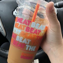 Dunkin' - This dunkin is very inconsistent. My coffee is different every time. This is what they call "double" almond milk which costed a dollar extra