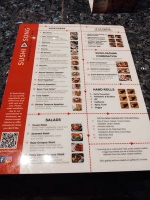 Menu photo 1 Sushi Song Deerfield Beach Deerfield Beach, FL Menu photo 1 Sushi Song Deerfield Beach Deerfield Beach, FL