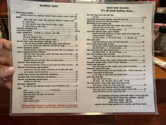 Menu photo 1 Lost Dog Cafe Folly Beach, SC Menu photo 1 Lost Dog Cafe Folly Beach, SC