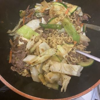 Kalbi Asian Bistro - Bulgogi Topokki I did take out the rice cakes and added Ramen!! Sooooooo good!! - Korean Near Me - Wilmington, Delaware Kalbi Asian Bistro - Bulgogi Topokki I did take out the rice cakes and added Ramen!! Sooooooo good!! - Korean Near Me - Wilmington, Delaware