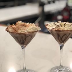 Cedar Grove Restaurant - Peanut butter chocolate Martini called "Elvis"