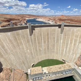 Glen Canyon Dam from the bridge