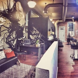 Over view of the salon! Really cozy, modern and professional place!