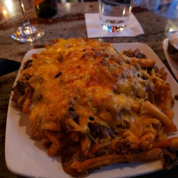 Theory - Loaded Fries with Italian Beef (under the cheese) - Sports Bars Near Me - Chicago, Illinois