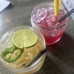 Tamarind Jalepeno margarita and Upbeet