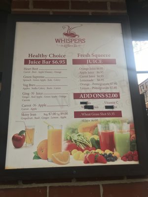 Menu photo 2 Whispers Cafe Chicago, IL