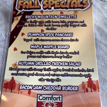 Comfort Cafe - yummy fall specials, they have a full menu as well! - Breakfast & Brunch Near Me - San Antonio, Texas