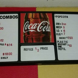 Concession stand prices