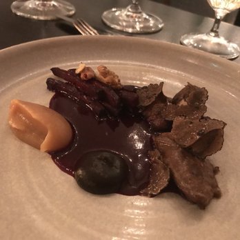 Bak Restaurant - Main of fresh forest mushrooms topped with fermented walnut oil and shaved truffles - Restaurants Near Me - Amsterdam, New Hampshire
