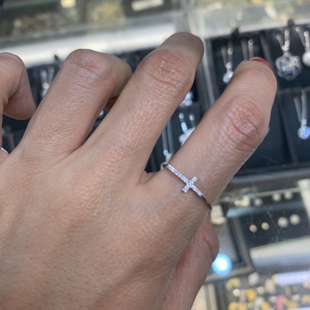 Kim's Jewelry - Cross ring : god is within us - Jewelry Near Me - New York, New York
