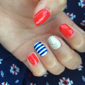 La Vie Nails - My nails are the cutest for Fourth of July! These ladies did an amazing job! - Nail Salons Near Me - Alameda, California La Vie Nails - My nails are the cutest for Fourth of July! These ladies did an amazing job! - Nail Salons Near Me - Alameda, California