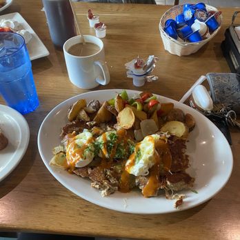 The Scratch Room - Bad Hombre Benedict (tamale base) - Breakfast & Brunch Near Me - Anaheim, California The Scratch Room - Bad Hombre Benedict (tamale base) - Breakfast & Brunch Near Me - Anaheim, California